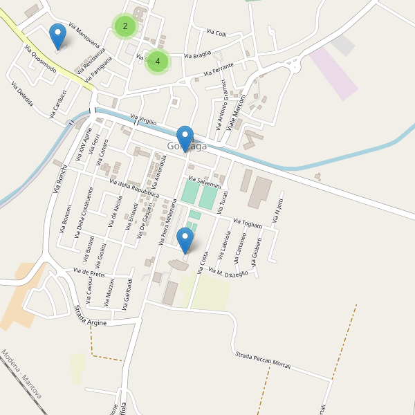 Thumbnail mappa parcheggi di Gonzaga