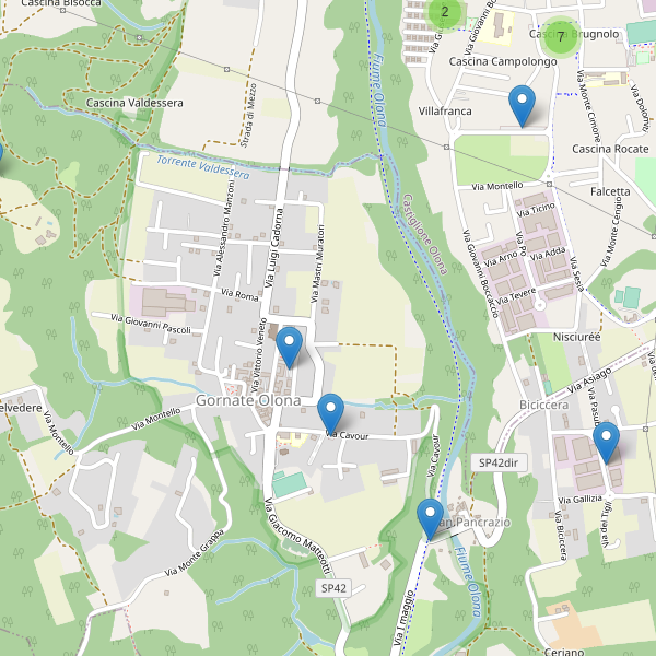 Thumbnail mappa parcheggi di Gornate-Olona