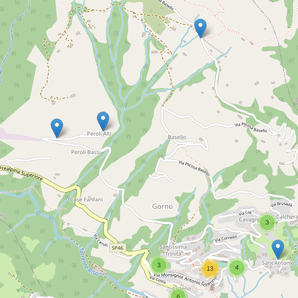 Thumbnail mappa parcheggi di Gorno