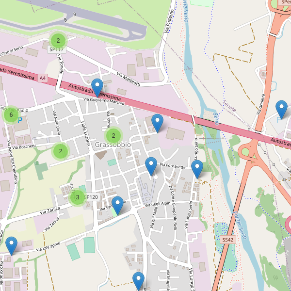 Thumbnail mappa parcheggi di Grassobbio