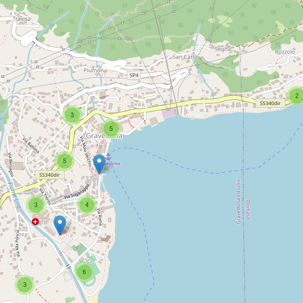 Thumbnail mappa parcheggi di Gravedona ed Uniti