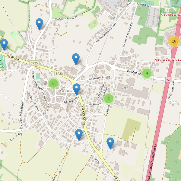 Thumbnail mappa parcheggi di Guanzate