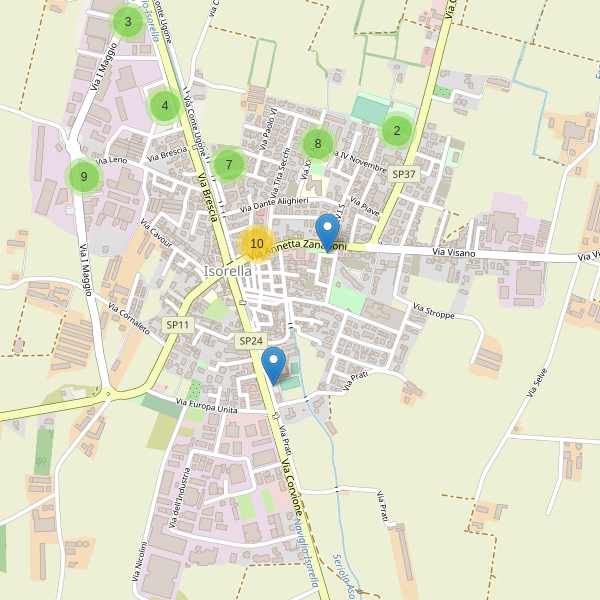 Thumbnail mappa parcheggi di Isorella