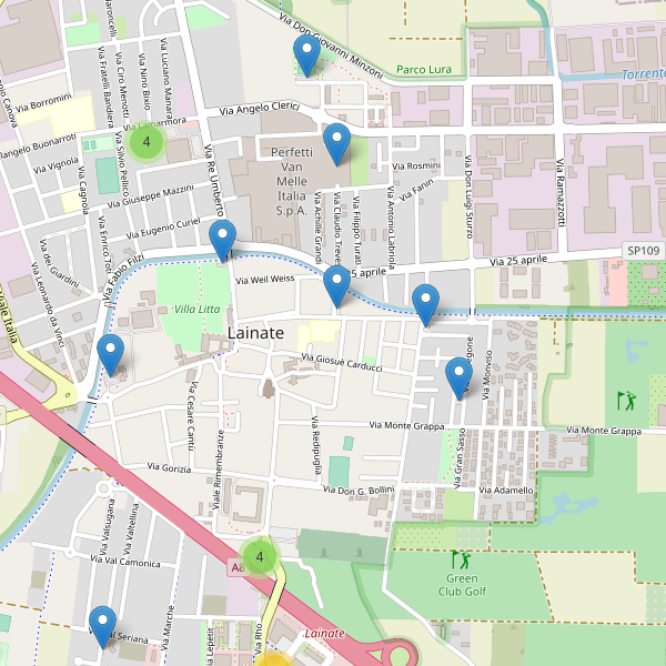 Thumbnail mappa parcheggi di Lainate
