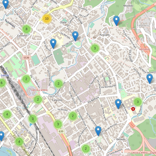Thumbnail mappa parcheggi di Lecco