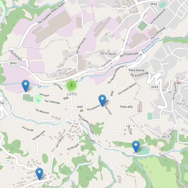 Thumbnail mappa parcheggi di Leffe
