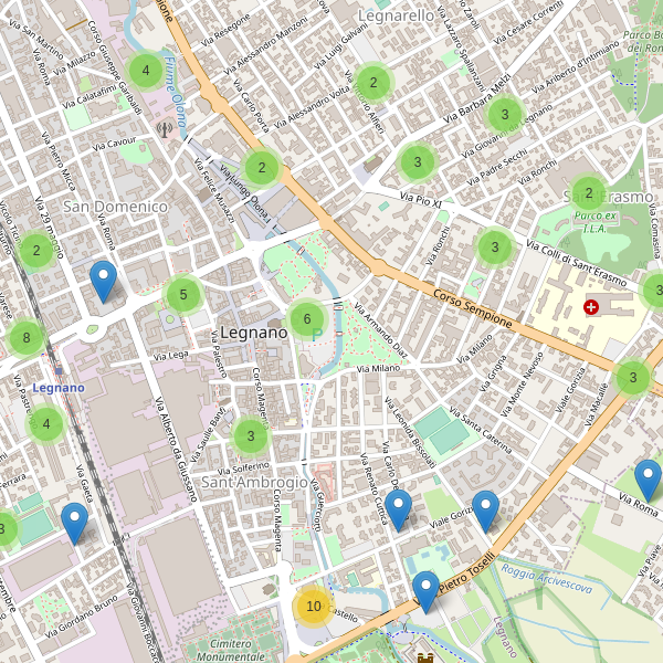 Thumbnail mappa parcheggi di Legnano