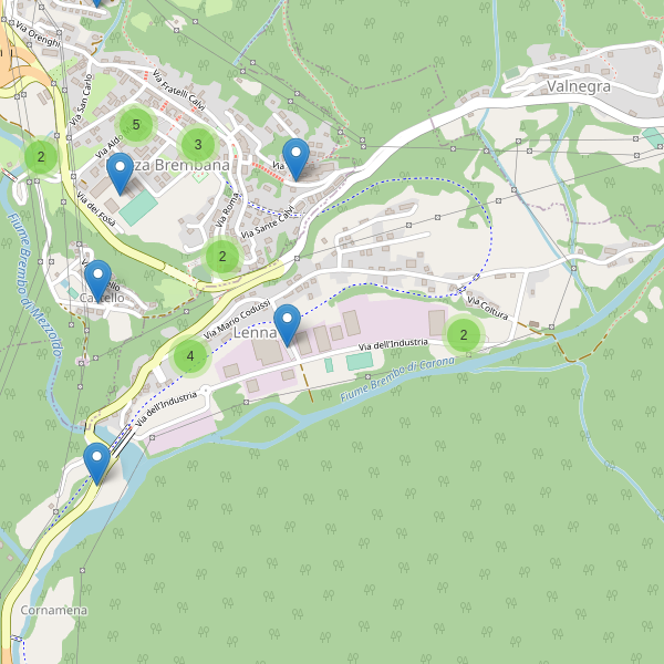 Thumbnail mappa parcheggi di Lenna