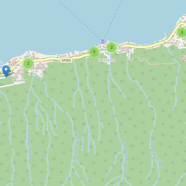 Thumbnail mappa parcheggi di Lezzeno