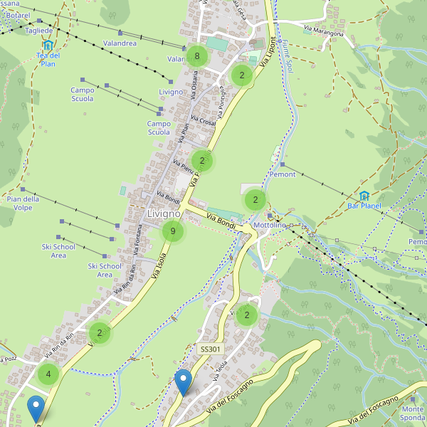 Thumbnail mappa parcheggi di Livigno