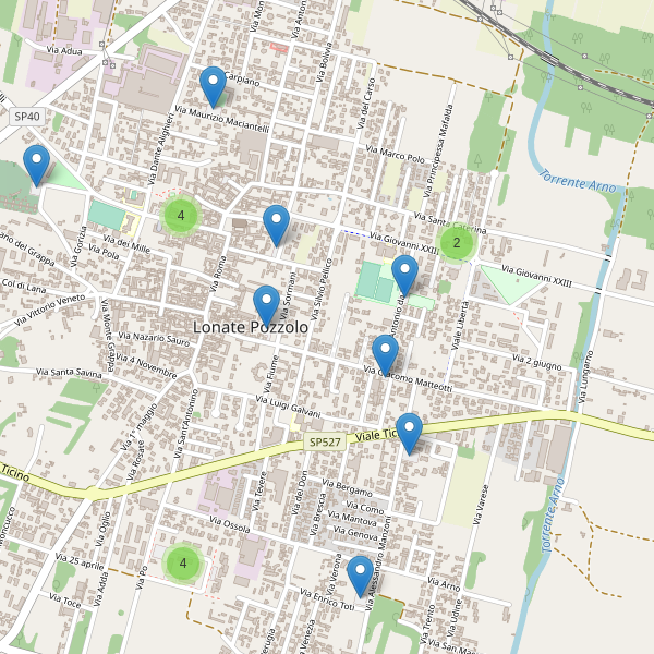 Thumbnail mappa parcheggi di Lonate Pozzolo
