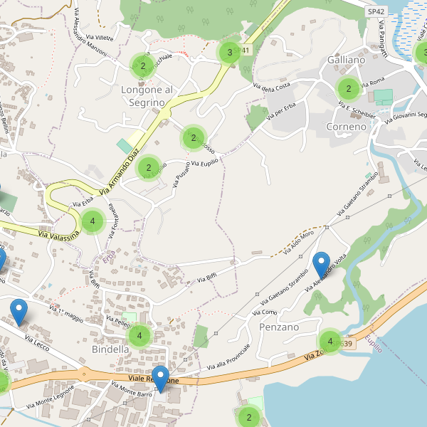 Thumbnail mappa parcheggi di Longone al Segrino