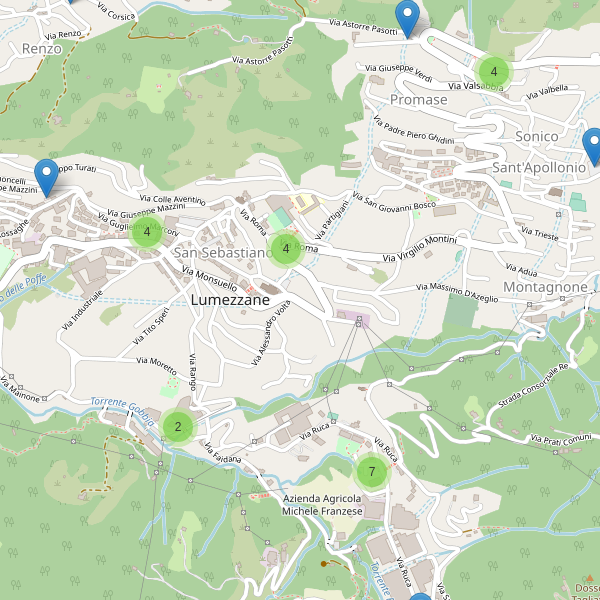 Thumbnail mappa parcheggi di Lumezzane