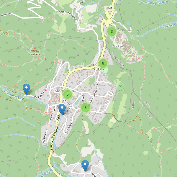 Thumbnail mappa parcheggi di Magreglio