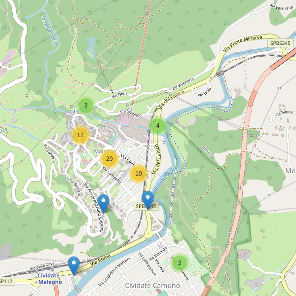 Thumbnail mappa parcheggi di Malegno