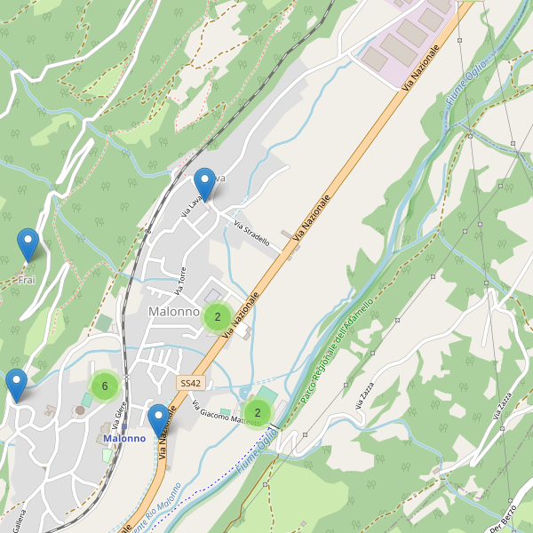 Thumbnail mappa parcheggi di Malonno
