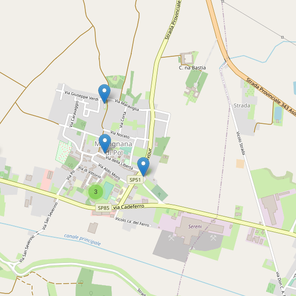 Thumbnail mappa parcheggi di Martignana di Po
