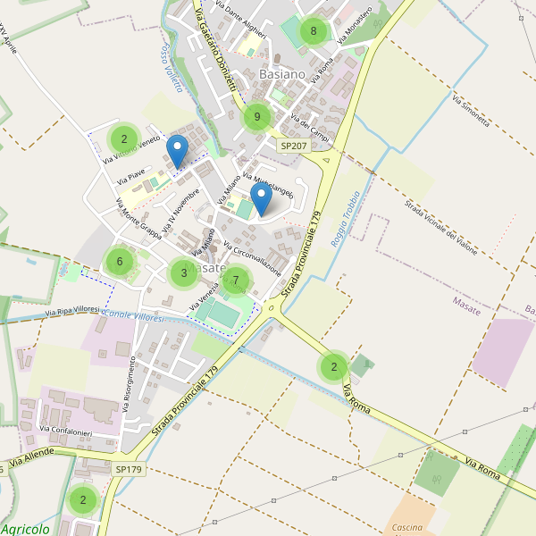 Thumbnail mappa parcheggi di Masate