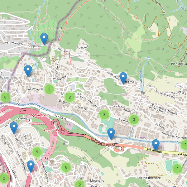 Thumbnail mappa parcheggi di Maslianico