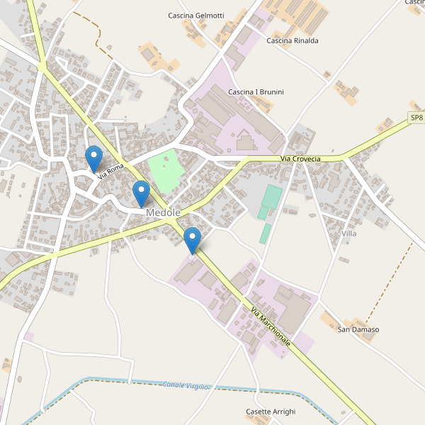 Thumbnail mappa parcheggi di Medole