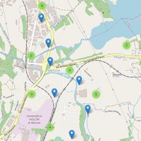 Thumbnail mappa parcheggi di Merone