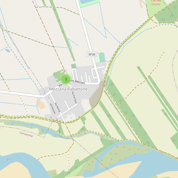 Thumbnail mappa parcheggi di Mezzana Rabattone