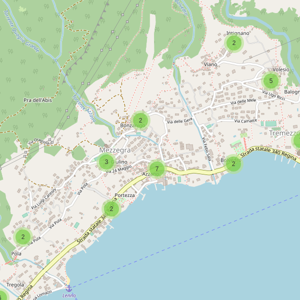 Thumbnail mappa parcheggi di Mezzegra