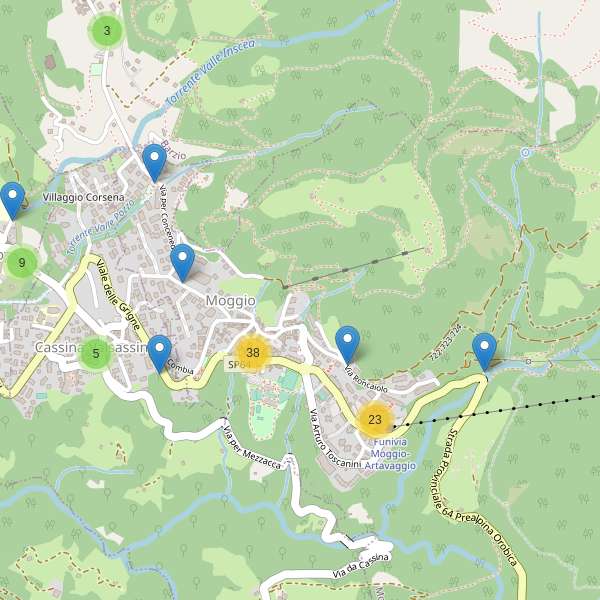 Thumbnail mappa parcheggi di Moggio
