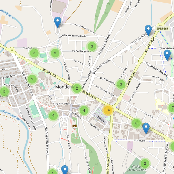 Thumbnail mappa parcheggi di Montichiari