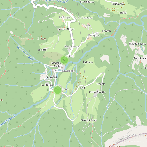 Thumbnail mappa parcheggi di Morterone