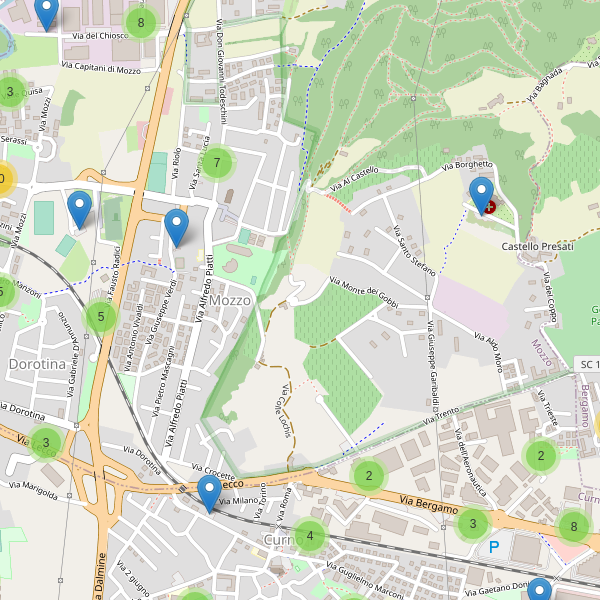 Thumbnail mappa parcheggi di Mozzo