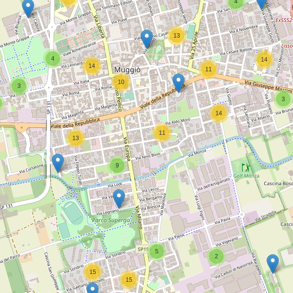 Thumbnail mappa parcheggi di Muggiò