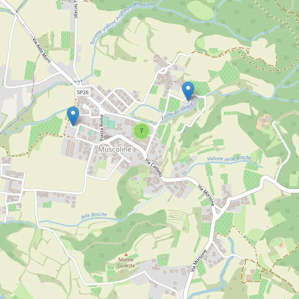 Thumbnail mappa parcheggi di Muscoline