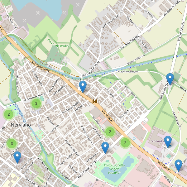 Thumbnail mappa parcheggi di Nerviano