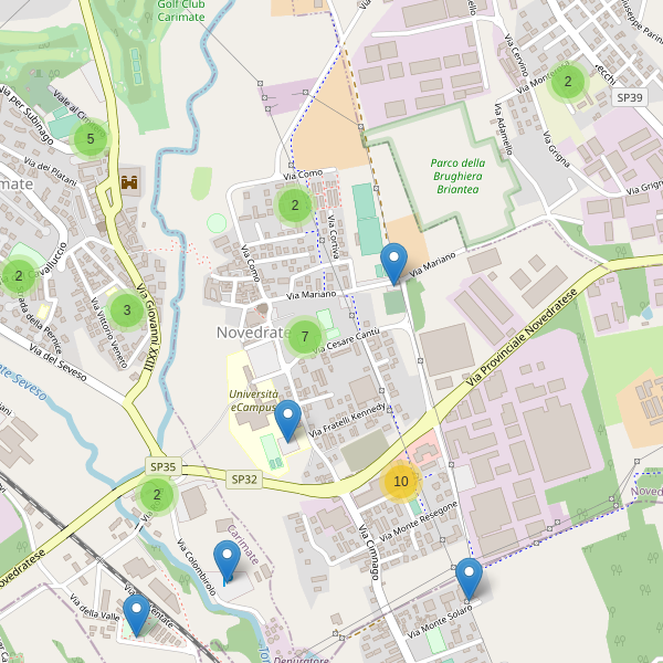 Thumbnail mappa parcheggi di Novedrate