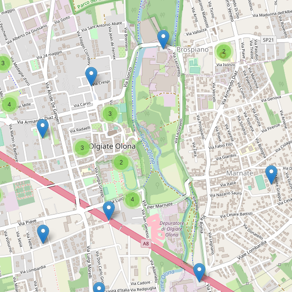 Thumbnail mappa parcheggi di Olgiate Olona
