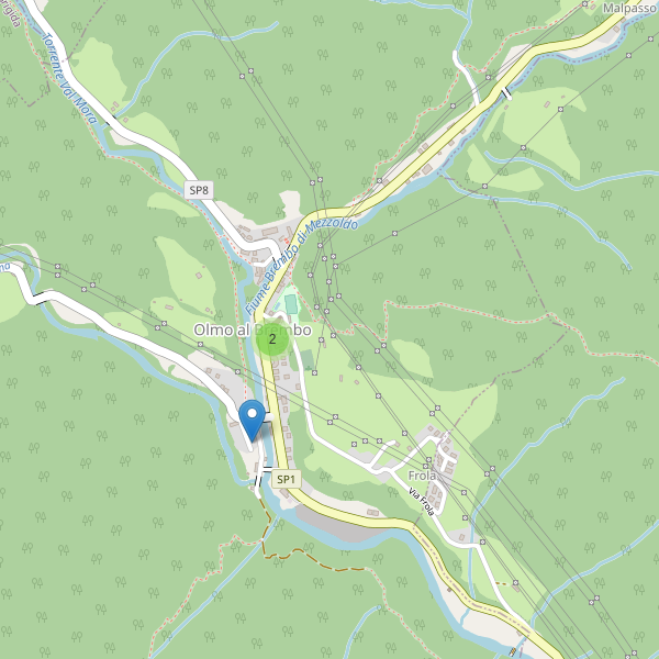 Thumbnail mappa parcheggi di Olmo al Brembo