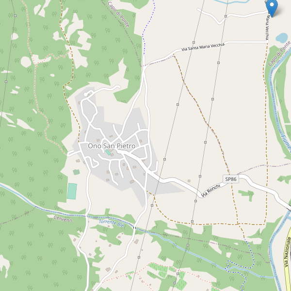 Thumbnail mappa parcheggi di Ono San Pietro