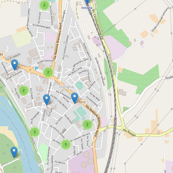 Thumbnail mappa parcheggi di Ostiglia