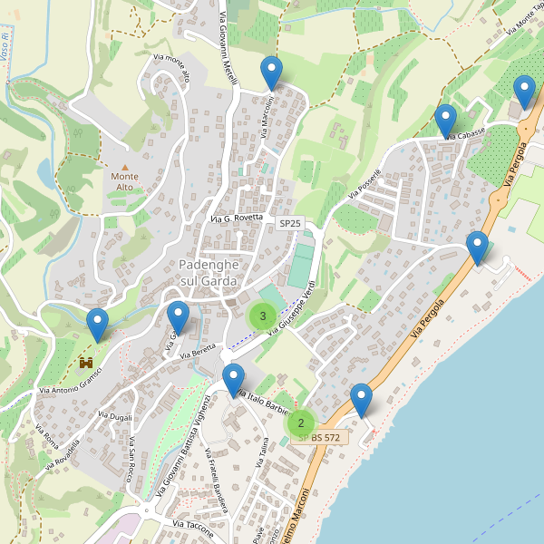 Thumbnail mappa parcheggi di Padenghe sul Garda