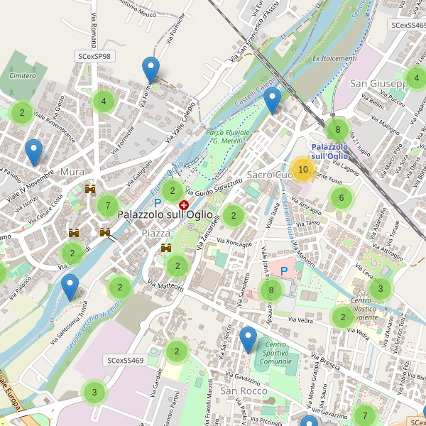 Thumbnail mappa parcheggi di Palazzolo sull'Oglio
