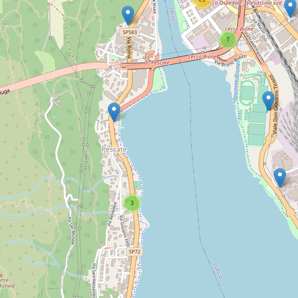 Thumbnail mappa parcheggi di Pescate