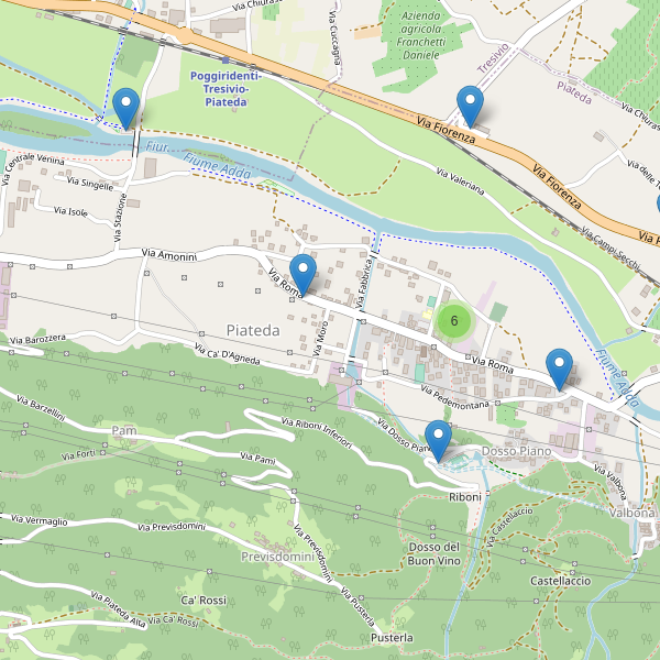 Thumbnail mappa parcheggi di Piateda
