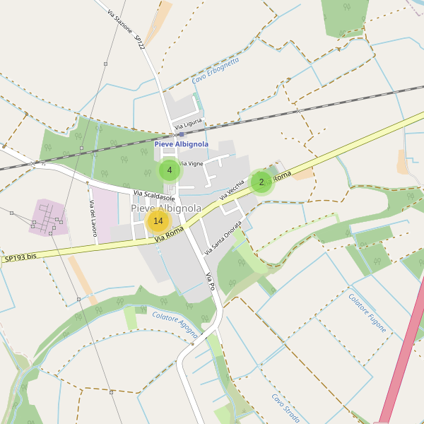Thumbnail mappa parcheggi di Pieve Albignola
