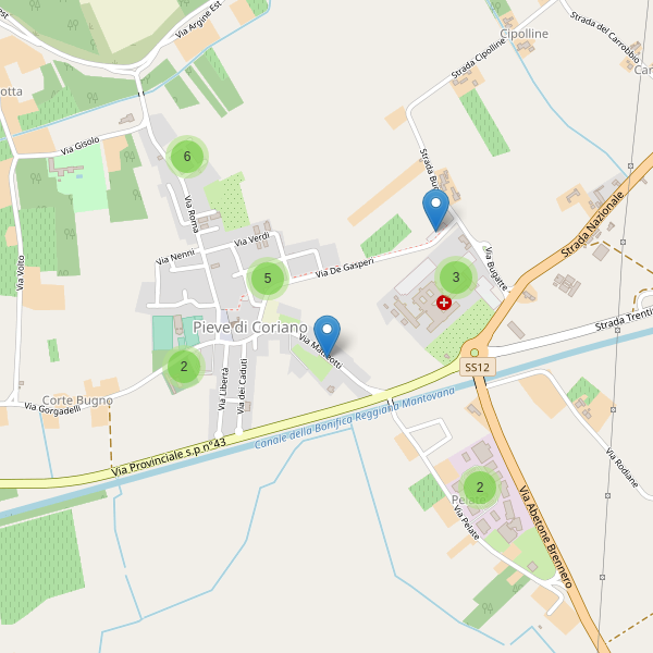 Thumbnail mappa parcheggi di Pieve di Coriano