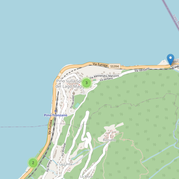 Thumbnail mappa parcheggi di Pino sulla Sponda del Lago Maggiore