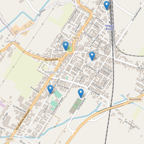 Thumbnail mappa parcheggi di Poggio Rusco