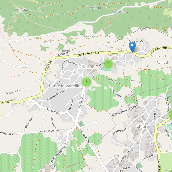 Thumbnail mappa parcheggi di Ponte in Valtellina