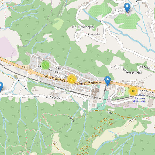 Thumbnail mappa parcheggi di Pontida