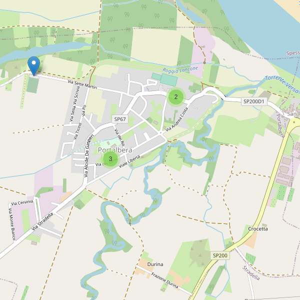 Thumbnail mappa parcheggi di Portalbera